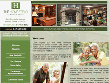 Tablet Screenshot of homesteadatmortongrove.com